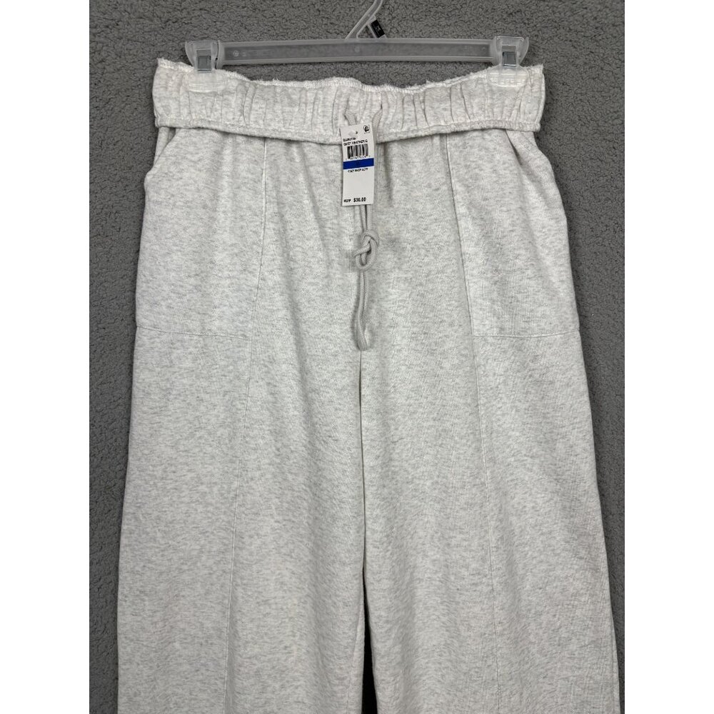 Planet Heart Juniors' Gray Fold over-Waistband Wide-Leg Sweatpants XL NWT's - Picture 2 of 7